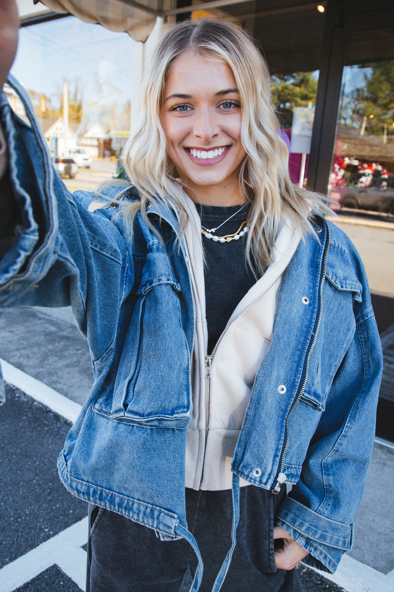 Dandy Denim Jacket, Denim Blue