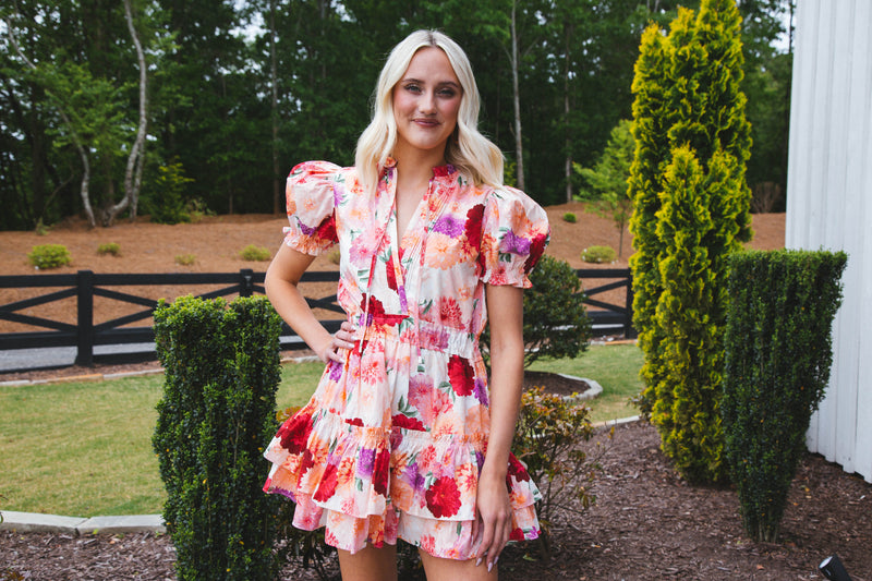 Clementine Floral Mini Dress, Mad Hatters | Buddy Love