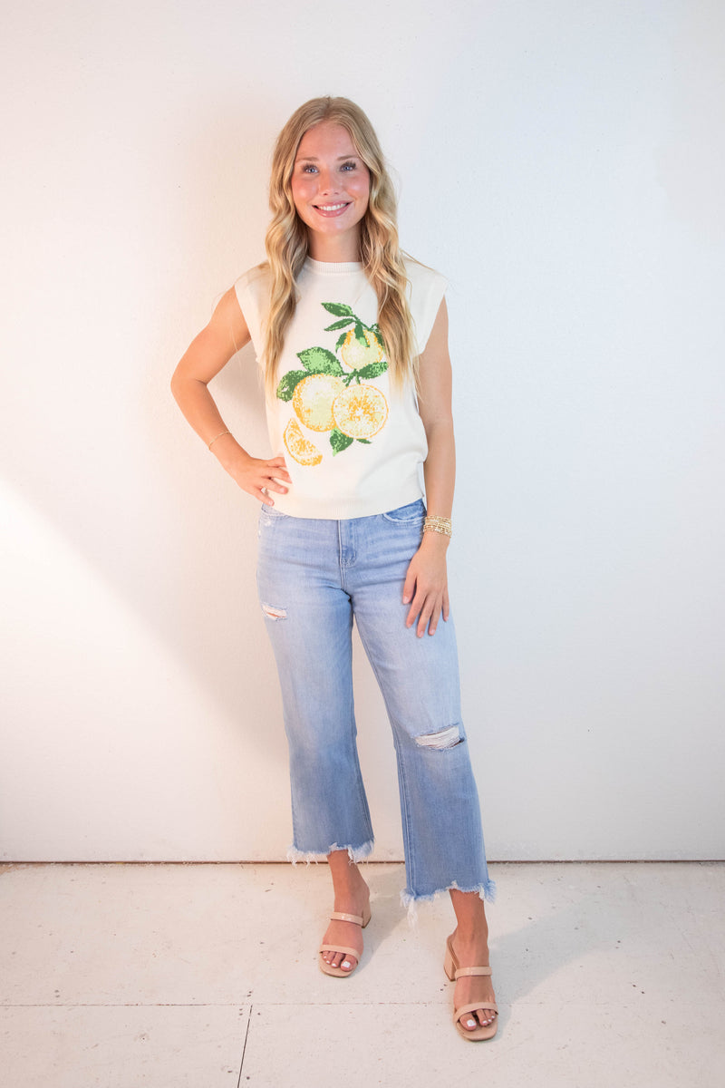 Cassidy High Rise Distressed Jeans, Amply