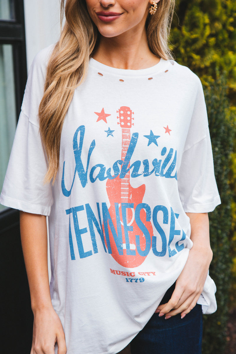 Music City Tee,  Ivory