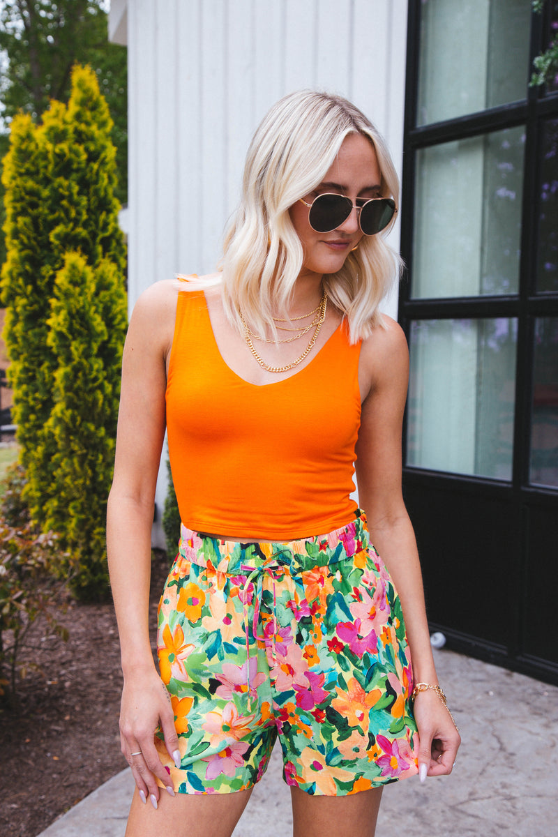 Fancy Floral Pull On Shorts, Escape | Sanctuary