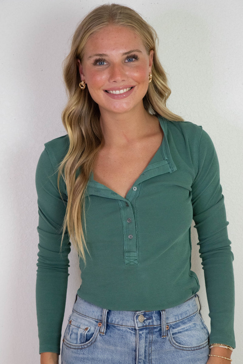 Jamie Henley Top, Uncut Emerald | Free People