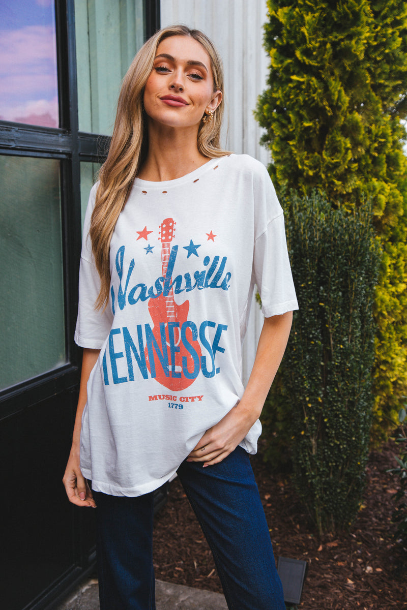 Music City Tee,  Ivory