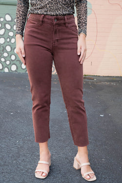 Cadence 90's Straight Crop Jeans, Chicory | Sanctuary