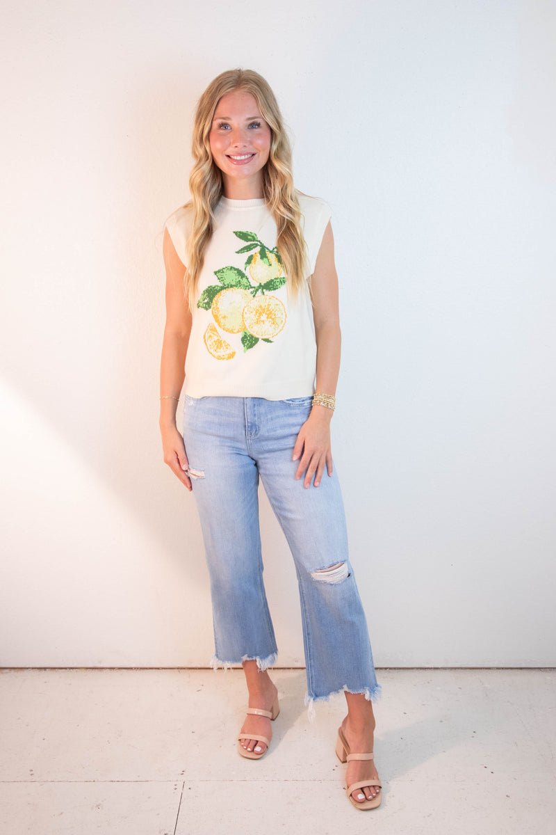 Cassidy High Rise Distressed Jeans, Amply