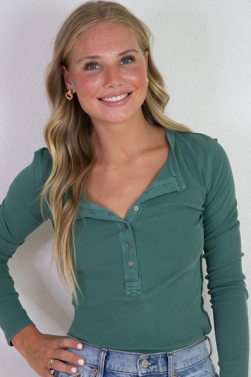 Jamie Henley Top, Uncut Emerald | Free People