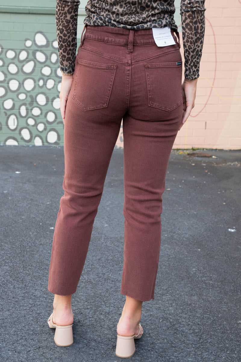 Cadence 90's Straight Crop Jeans, Chicory | Sanctuary