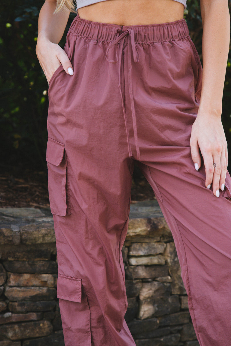 In the Heights Windbreaker Cargo Pants, Pink