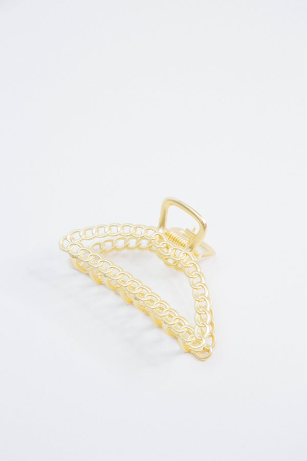 Julianne Rope Chain Hair Claw, Gold