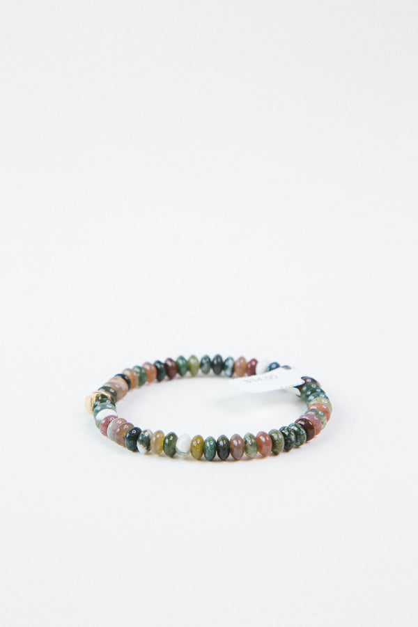 Elaine Beaded Stretch Bracelet, Jade Multi