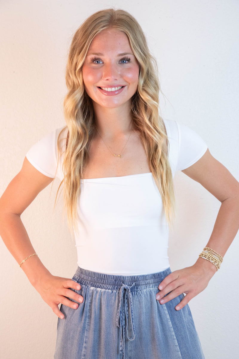 Clean Lines Baby Tee, White | Free People