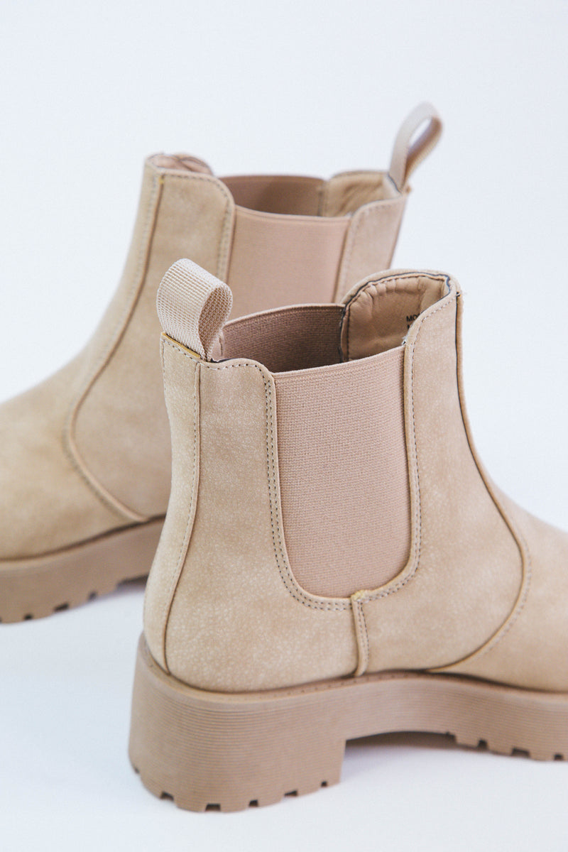 Margo Lug Sole Boot, Natural | Dirty Laundry