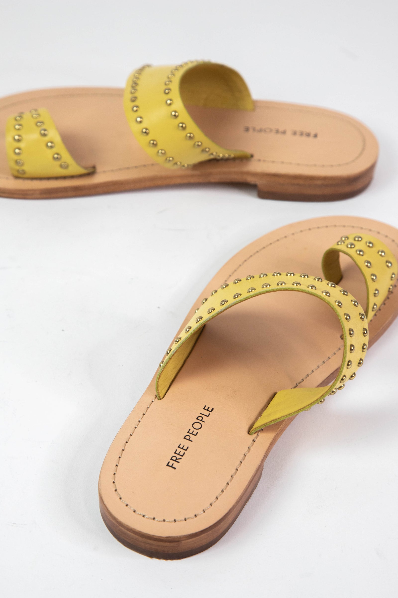 Amelie Tiny Stud Sandal, Sun Butter | Free People – North & Main