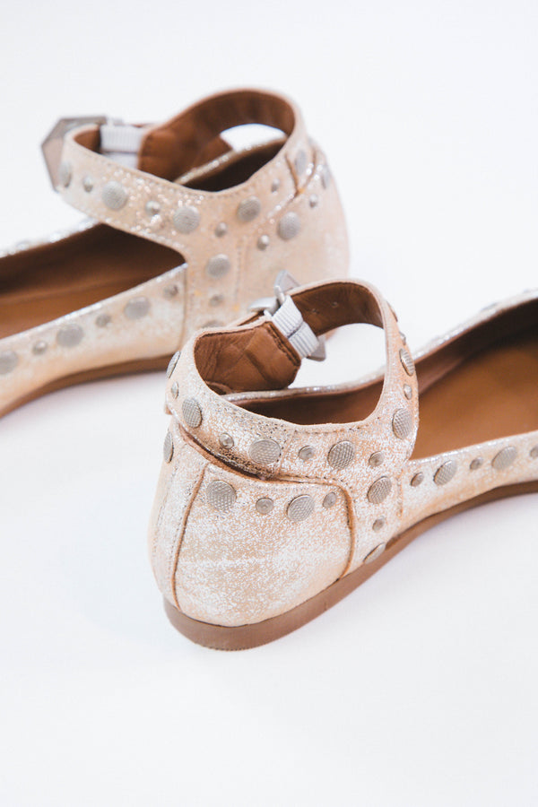 Mystic Mary Jane Flat, Champagne | Free People