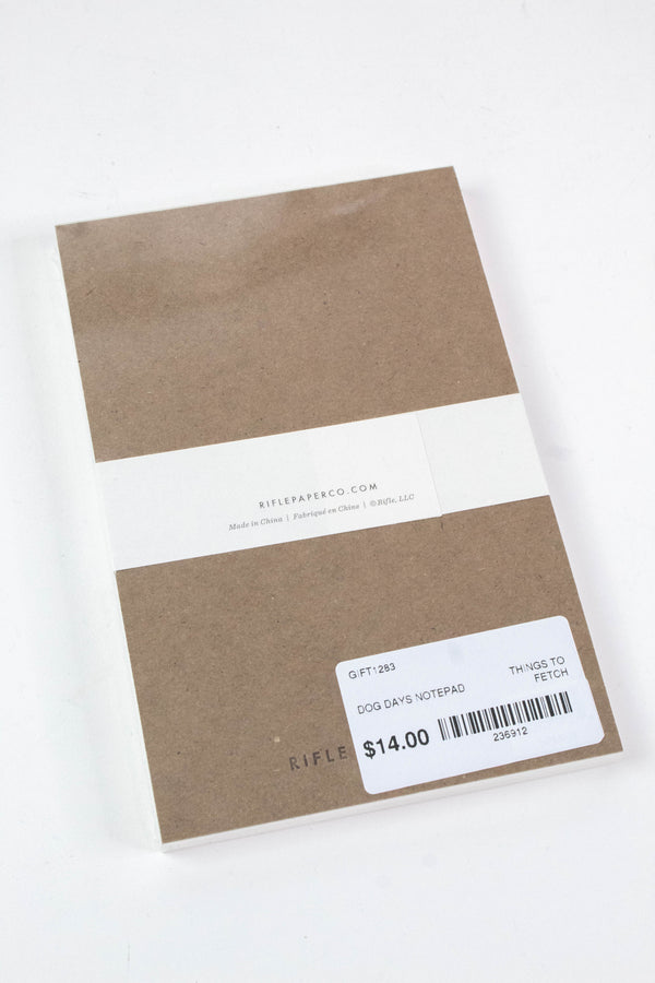 Dog Days Notepad, Things to Fetch | Rifle Paper Co.