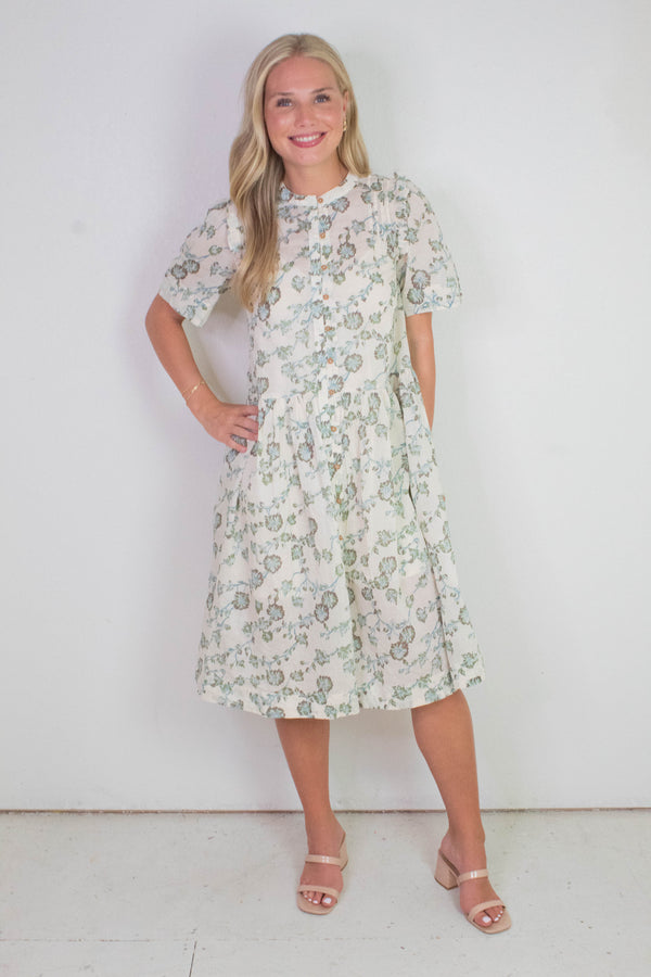 Bella Mae Midi Dress, Tea Combo | Free People