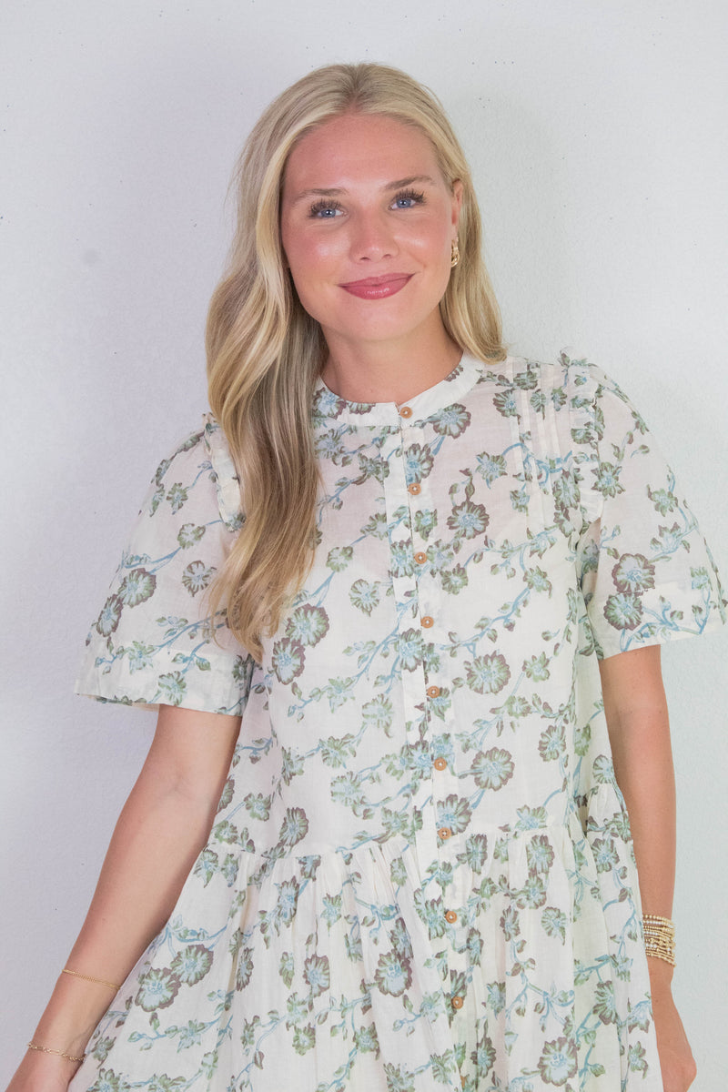 Bella Mae Midi Dress, Tea Combo | Free People