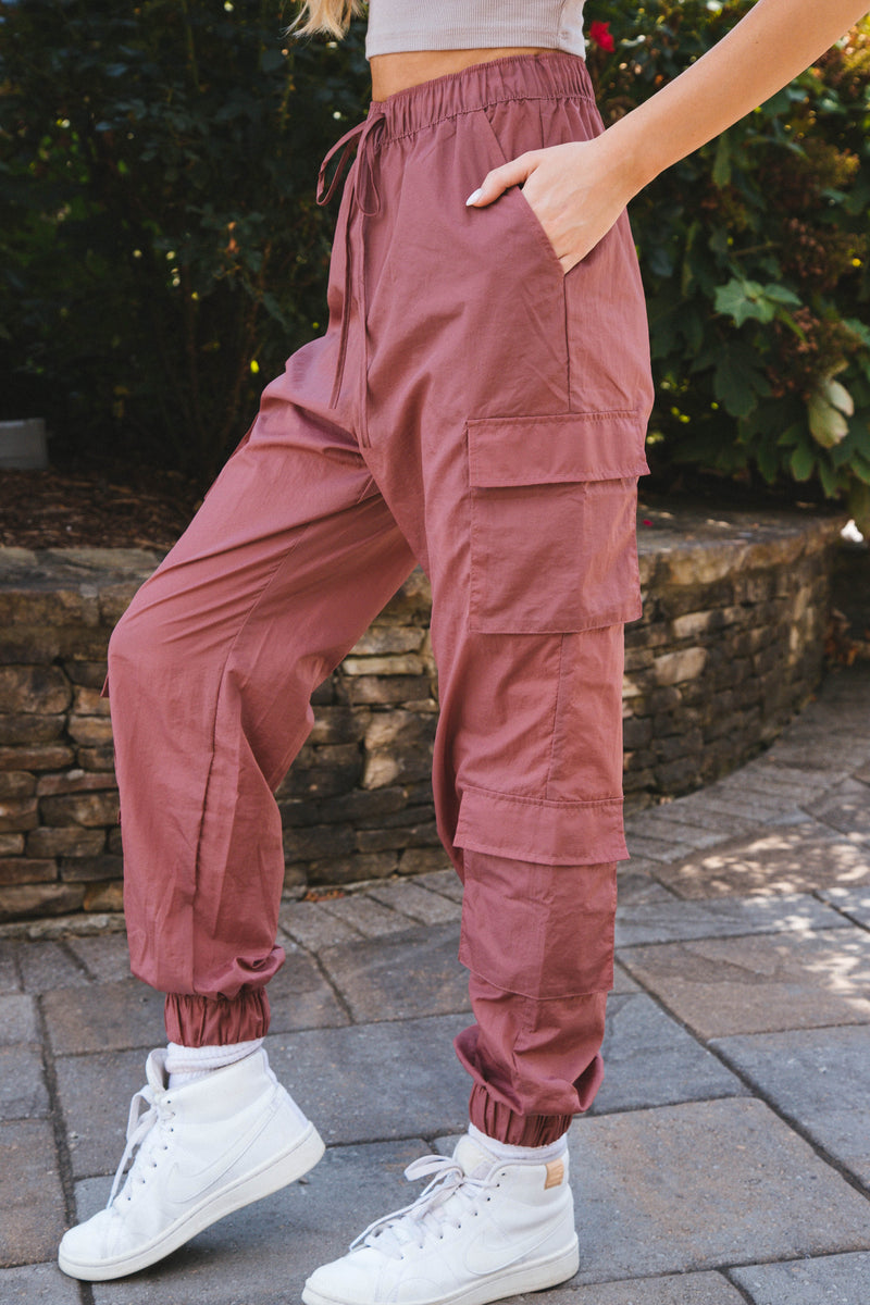 In the Heights Windbreaker Cargo Pants, Pink