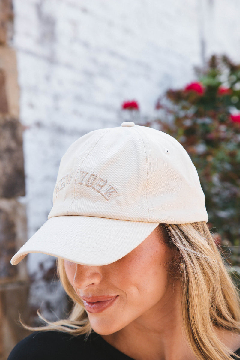 New York Baseball Hat, Khaki