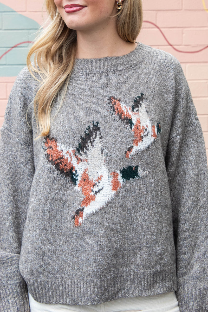 Lyric Flying Duck Sweater, Mocha