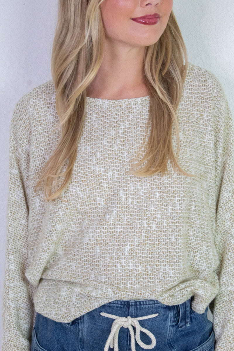 Billie Dolman Sleeve Knit Top, Olive | Sadie & Sage