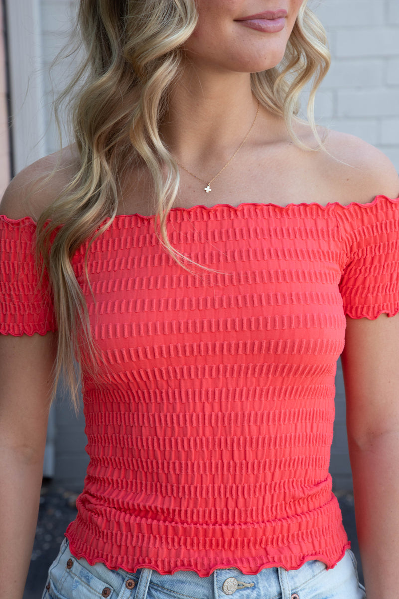 Pucker Up Seamless Tee, Poppy Red | Free People