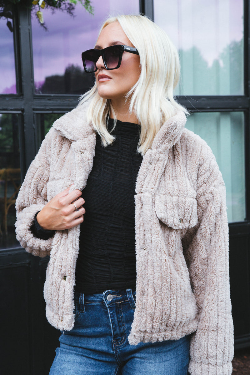 Back in Time Long Sleeve Knit Top, Black