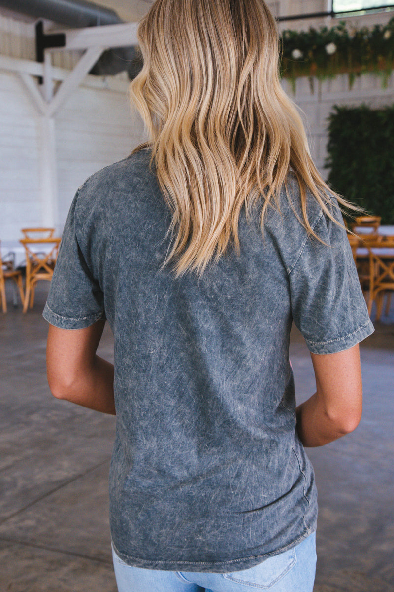 Wild Love Boyfriend Graphic Tee, Stone Gray