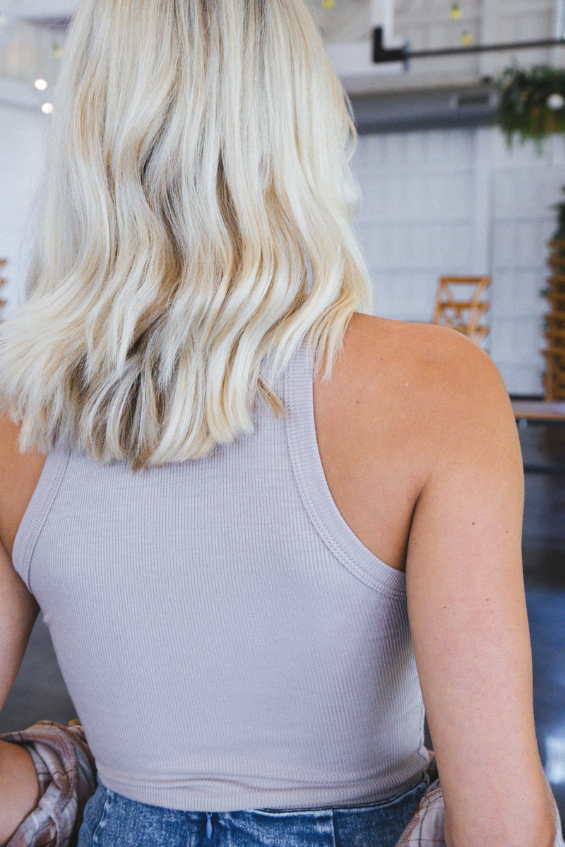 Kolbi Crop Top, Taupe