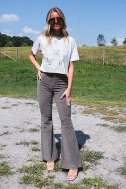 Brooks Corduroy Flare Pants, Olive