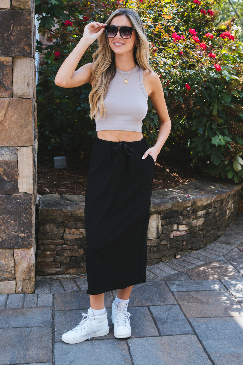 Kolbi Crop Top, Taupe