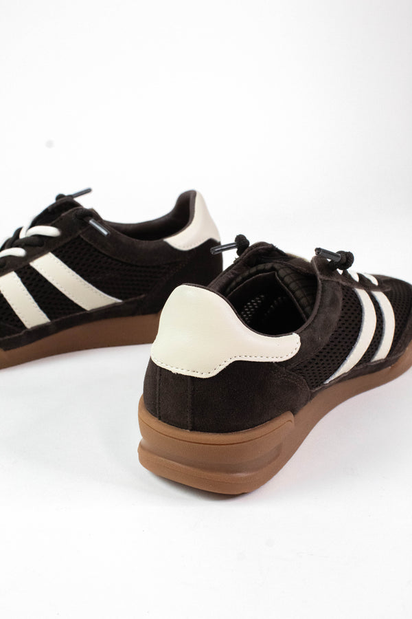 Verdict Low Top Retro Sneaker, Dark Brown | Steve Madden