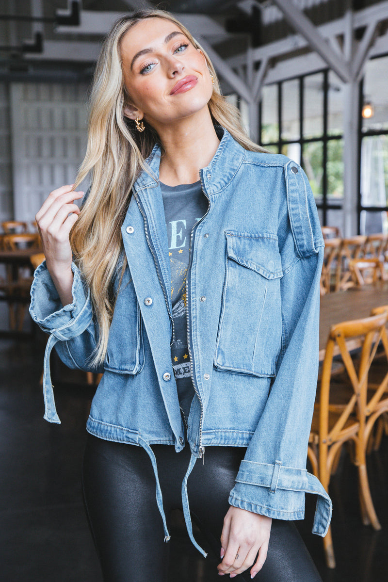Dandy Denim Jacket, Denim Blue