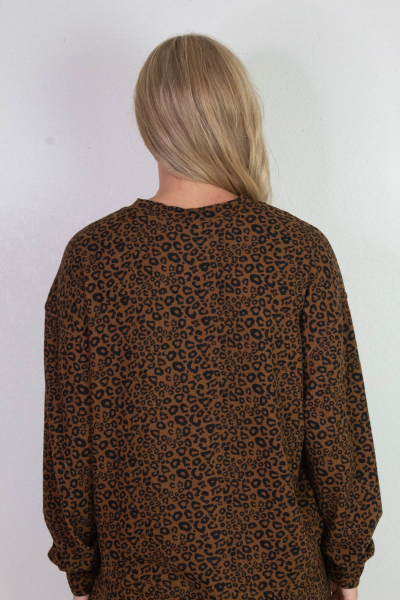 Chloe Leopard Print Set, Brown