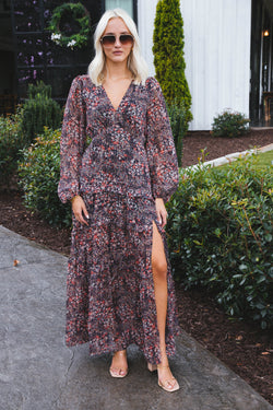 Zodiak Tiered Maxi Dress, Siren | Buddy Love