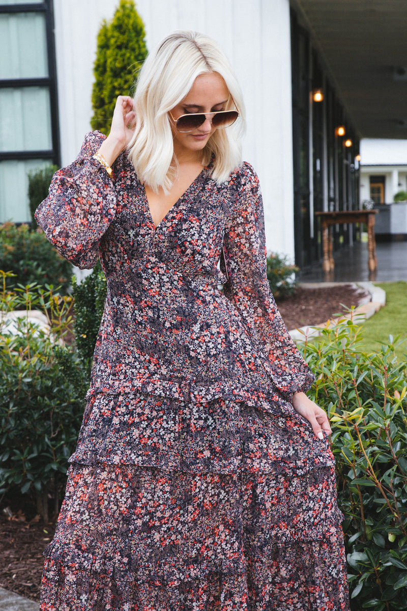 Zodiak Tiered Maxi Dress, Siren | Buddy Love