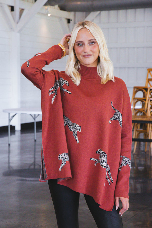 Strike Sweater, Rust