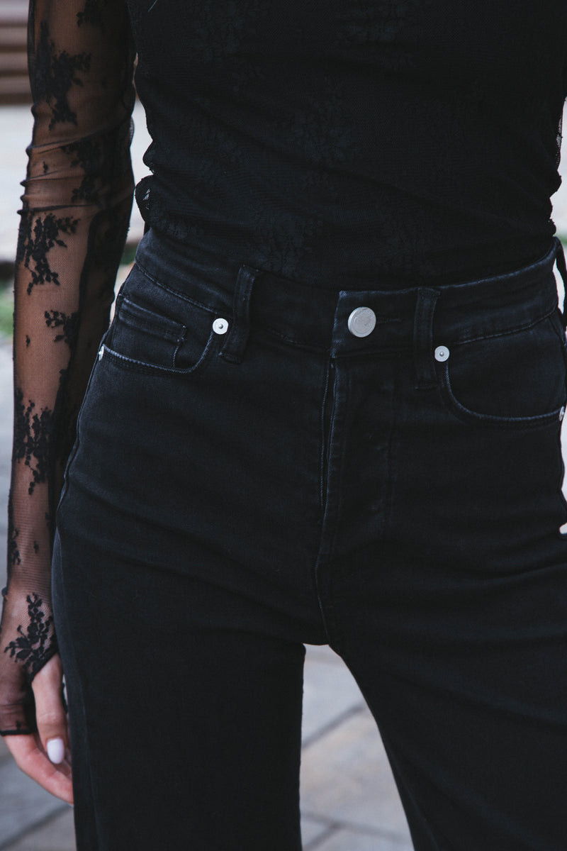 The Franklin Ribcage Wide Leg Jean, Justified | Blank NYC