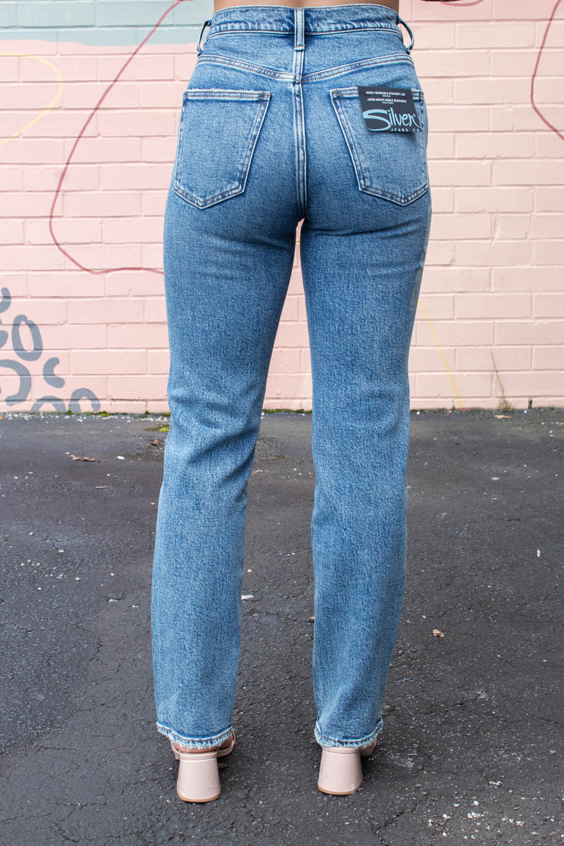 Highly Desirable Straight Leg Jean, Malibu | Silver Jeans Co