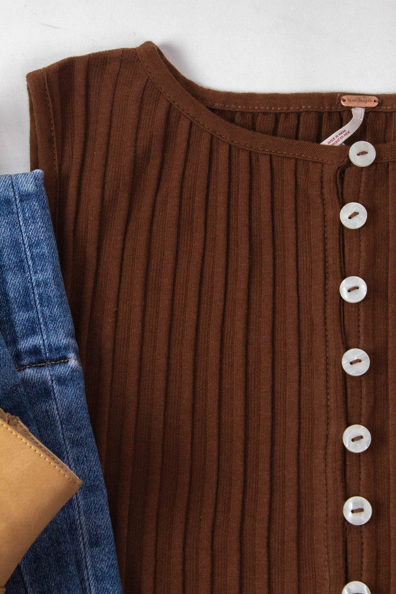 Tilly Vest, Honey Bronze | Free People