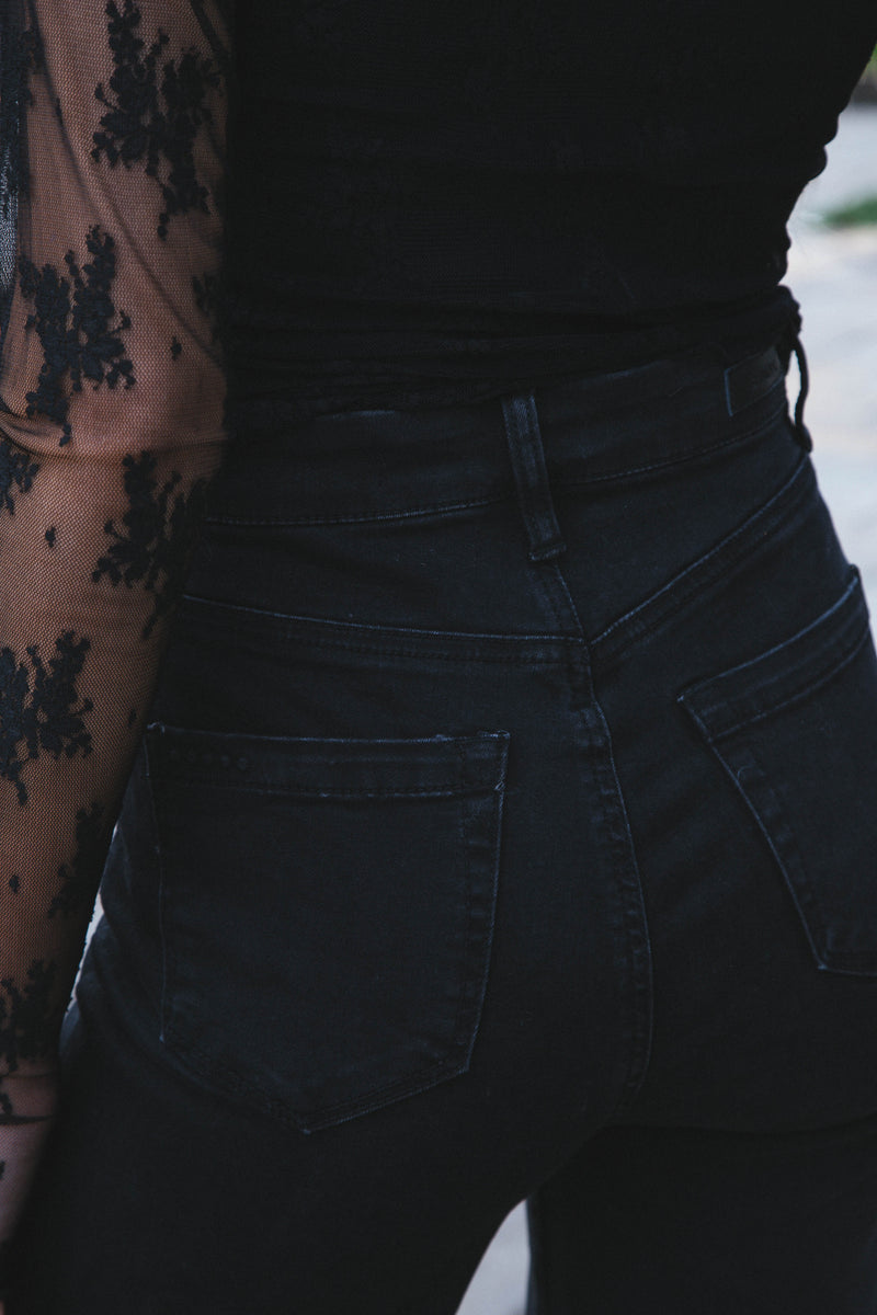 The Franklin Ribcage Wide Leg Jean, Justified | Blank NYC