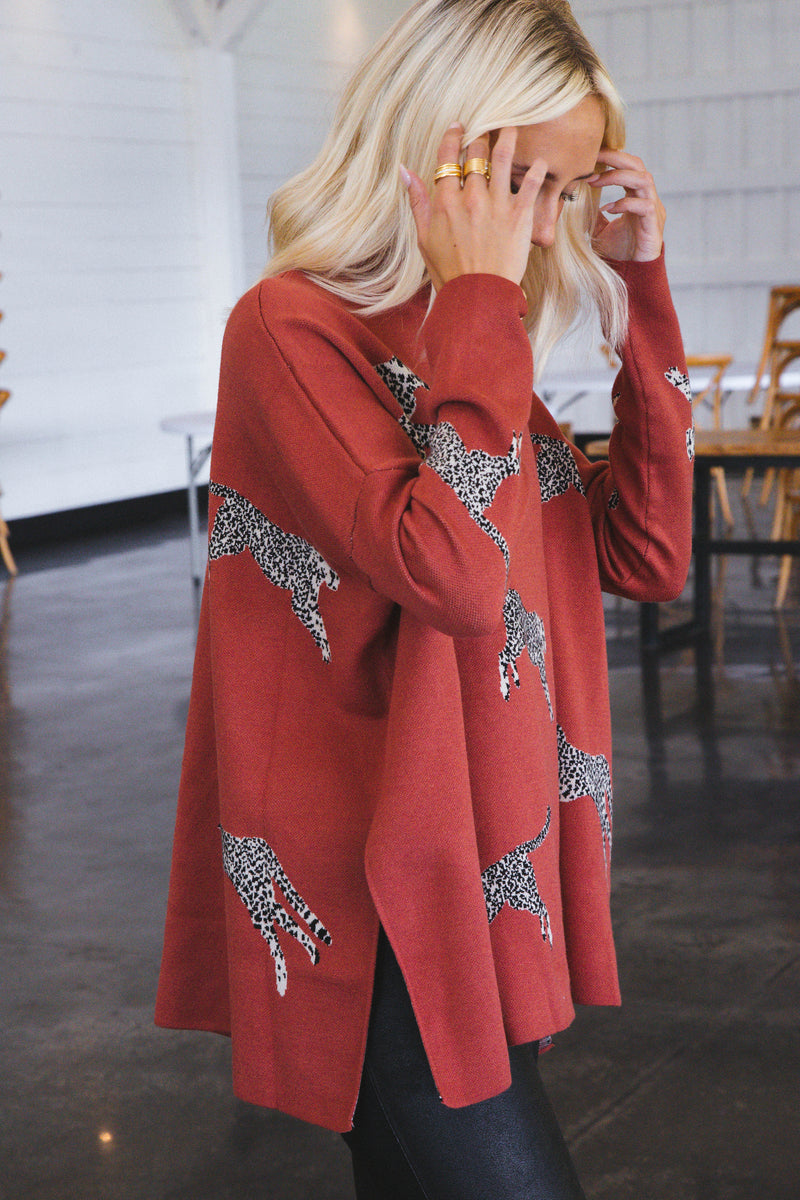 Strike Sweater, Rust