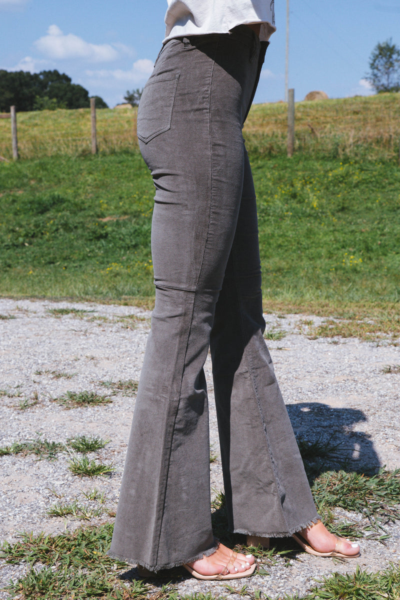 Brooks Corduroy Flare Pants, Olive