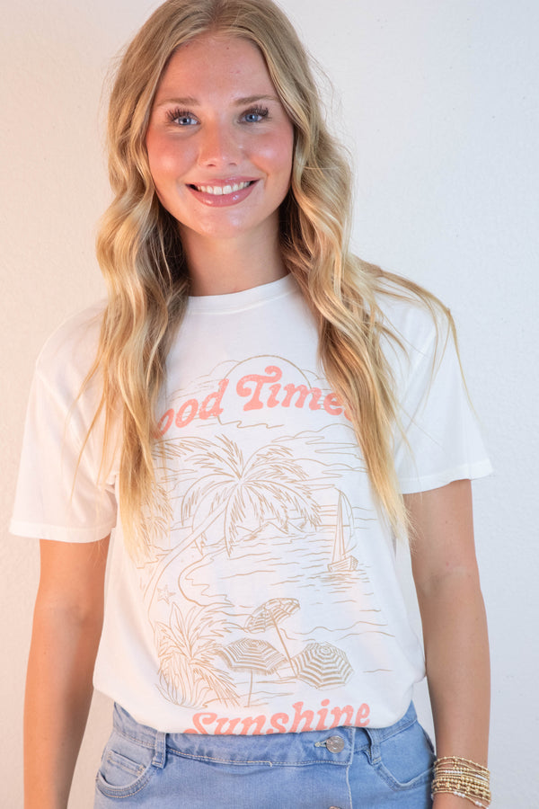 Apres Sea Boyfriend Tee, Sea Salt | Z Supply