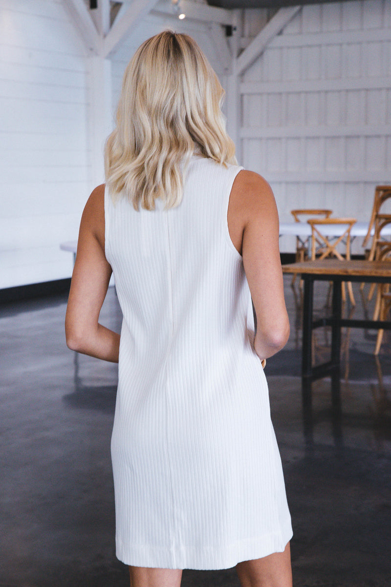 Mock Neck Shift Dress, Milk | Sanctuary