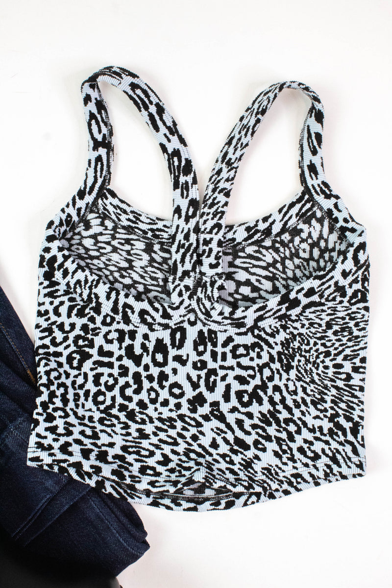 All Clear Leopard Cami, Ice Grey | Free People