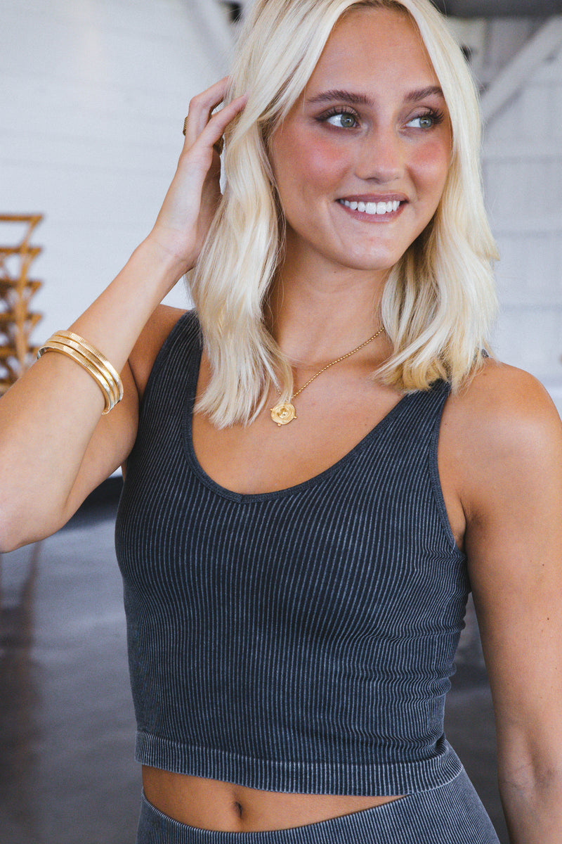 Sawyer Seamless Tank, Black