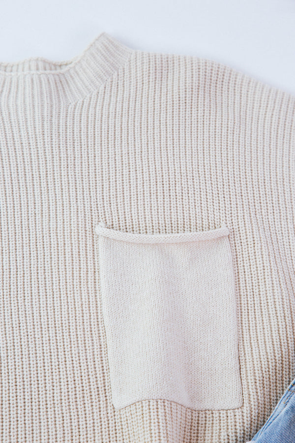 Amara Dolman Sleeve Sweater Top, Oatmeal | Plus Size