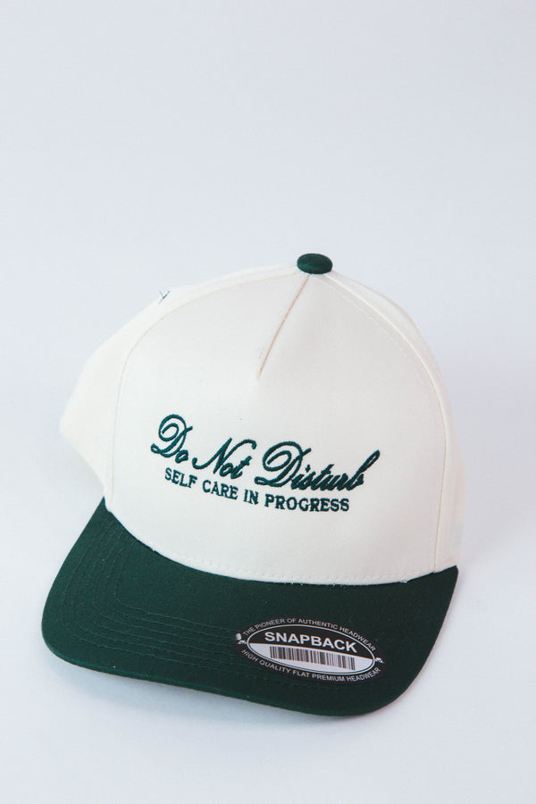 Do Not Disturb Trucker Hat, Olive/Cream