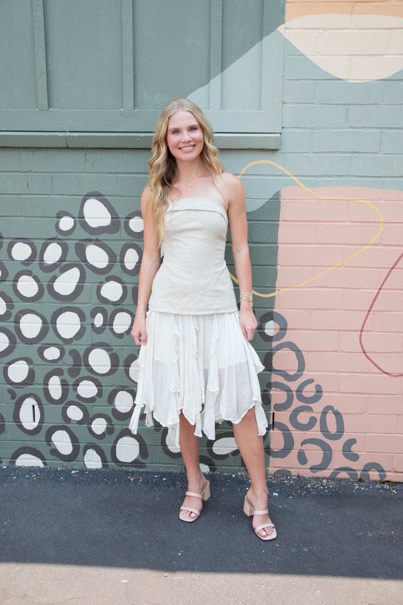 Susanna Midi Skirt, White Alyssum | Free People